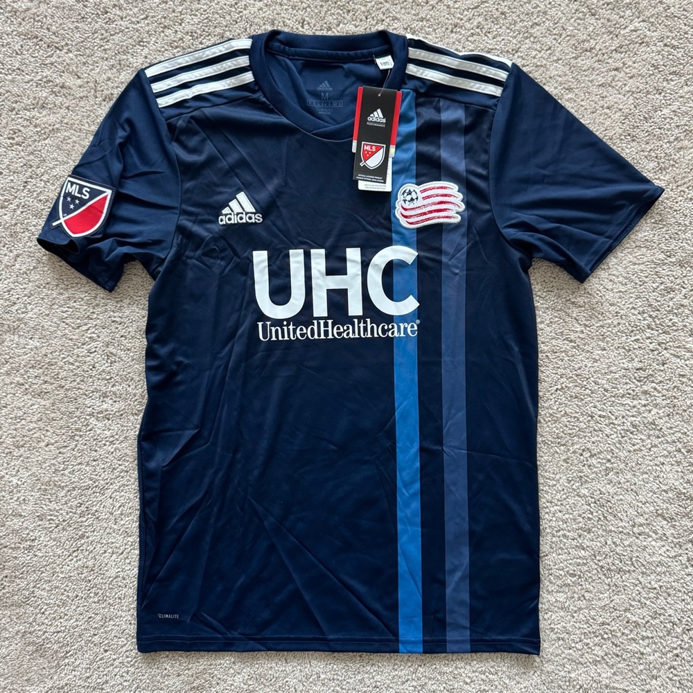New England Revolution Adidas Soccer Jersey Men Sz Medium NEW